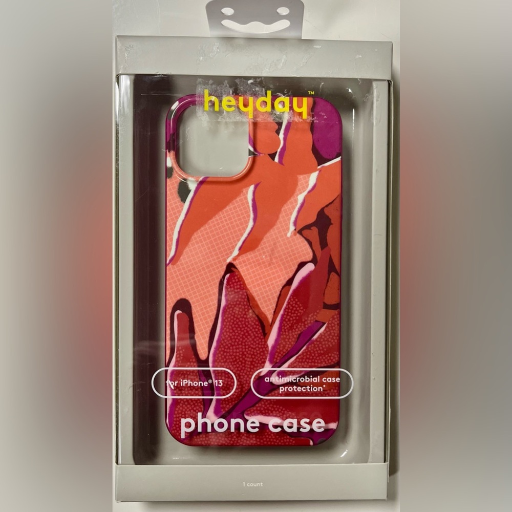 🔥 iPhone 13 Heyday Case – Abstract Heat with Antimicrobial Power!